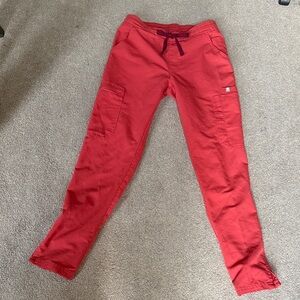 Figs Woman’s Yola Skinny Scrub Pants Size XXS Color Clay Comfy